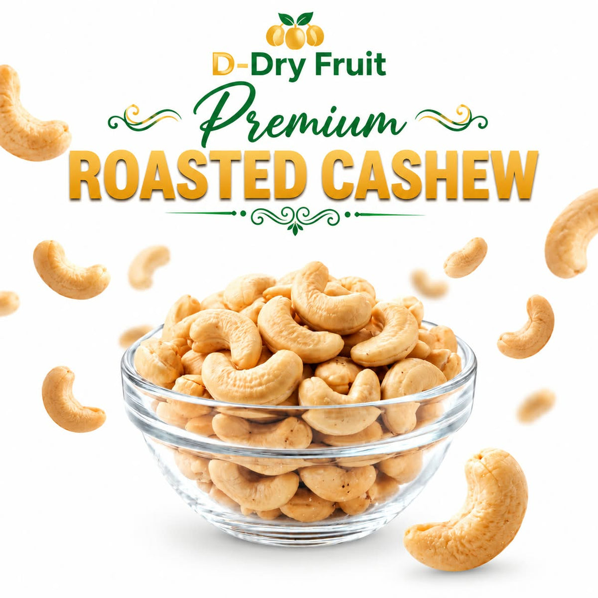 Premium Roasted Cashews – Rich, Crunchy & Fresh | Luxury Quality