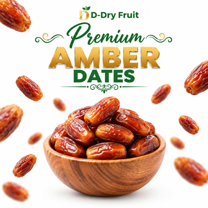 Premium Amber Dates – Soft, Rich & Naturally Sweet | Luxury Quality